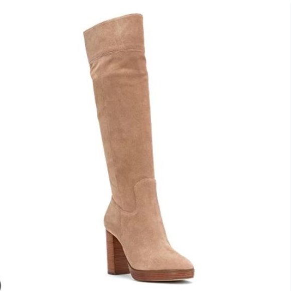 Suede Michael Kors Regina Boot in Beige 8 - Picture 2 of 11